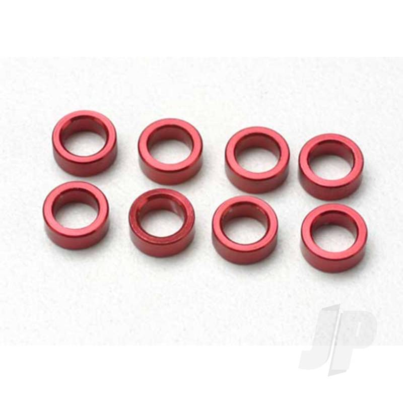 Traxxas Spacer, Pushrod (Aluminium, Red) (Use With 5318 Or 5318X Pushrod And 5358 Progressive 2 Rockers) (8 Pcs) (TRX5133)