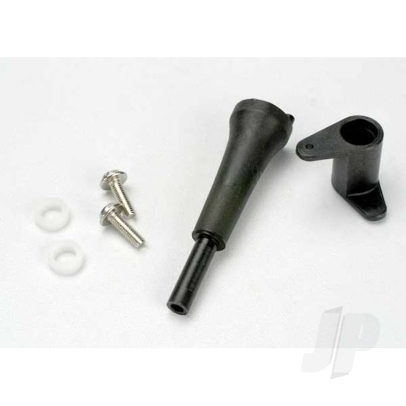 Traxxas Slide Carb Linkage Bellcrank Post / 5X8X2.5 Plastic Bushing (2 Pcs) / Bellcrank / 5X8X0.5 Fiber Washer (2 Pcs) / 3X10 Wm (TRX5167)