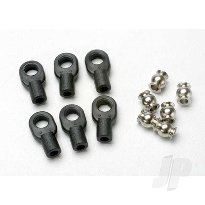 Traxxas Rod Ends, Small, With Hollow Balls (6 Pcs) (For Revo Steering Linkage) (TRX5349)