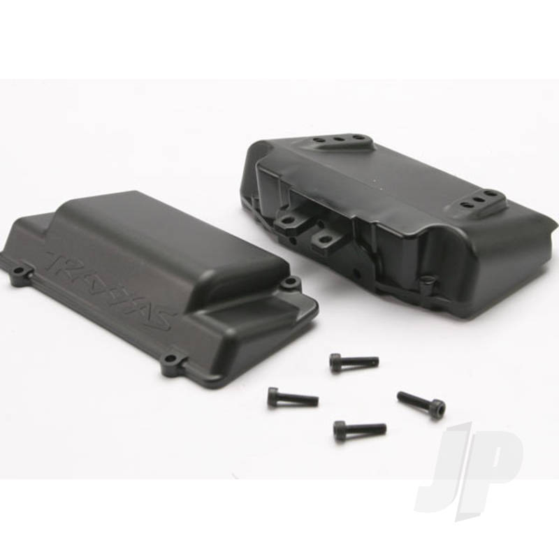 Traxxas Battery Box, Bumper (Rear) (Includes Battery Case With Bosses For Wheelie Bar, Cover, And Foam Pad) (TRX5515X)
