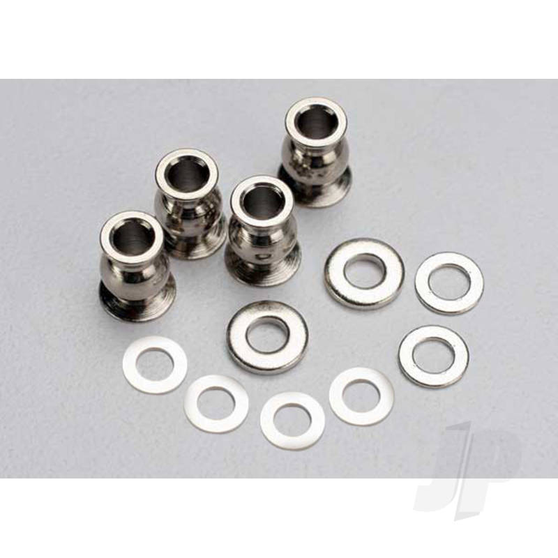 Traxxas Shim Set, 3X7X1Mm (2 Pcs), 3X6X0.5Mm (4 Pcs), 3X7X2Mm (2 Pcs) / Hollow Balls, Captured (4 Pcs) (TRX5529)