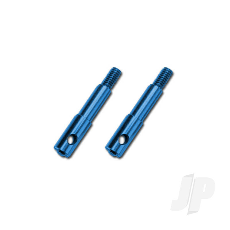 Traxxas Wheel Spindles, Front, 7075-T6 Aluminium, Blue-Anodised (Left &amp; Right) (TRX5537X)