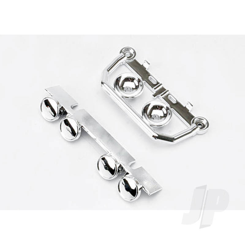 Traxxas Light Bar, Front Bumper (Chrome) (1Pc), Roof Light Bar (Chrome) (1Pc) (TRX5634)