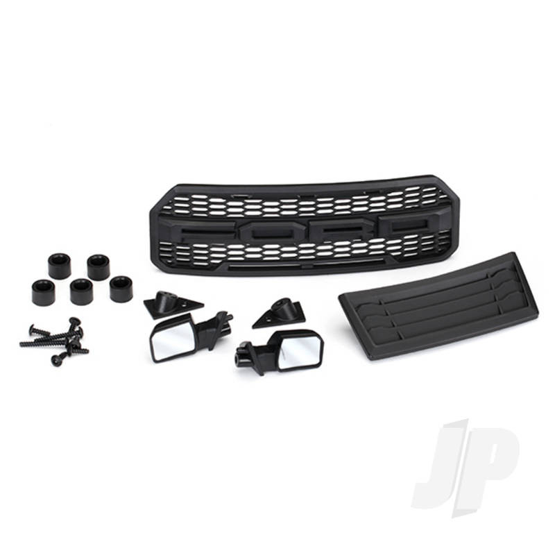 Traxxas Body Accessories Kit, 2017 Ford Raptor (Includes Grille, Hood Insert, Side Mirrors, &amp; Mounting Hardware) (TRX5828)