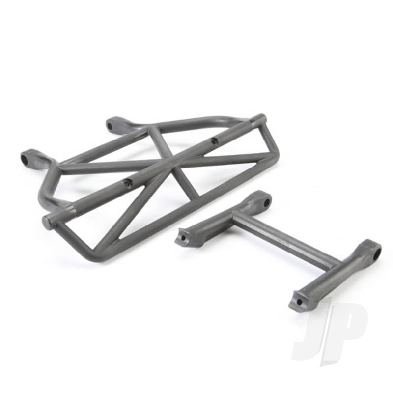 Traxxas Bumper, Rear / Bumper Mount, Rear (Black) (TRX5836)