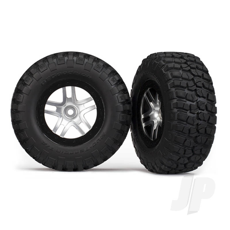 Traxxas Tyres And Wheels, Assembled Glued Bfgoodrich Mud-Terrain T / A Km2 Tyres (2 Pcs) (TRX5877)