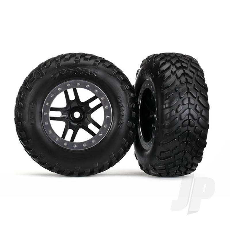 Traxxas Tyres And Wheels, Assembled Glued Sct Off-Road Racing Tyres (2 Pcs) (TRX5889)