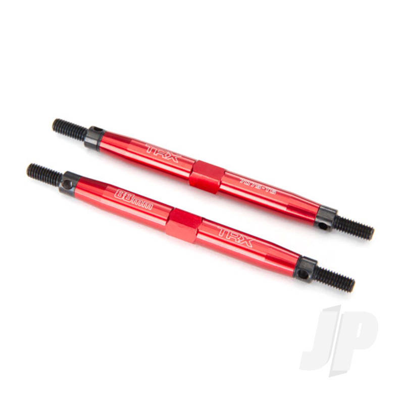 Traxxas Toe Links, Slayer Pro 4X4 (Tubes 7075-T6 Aluminium, Red) (88Mm, Fits Front Or Rear) (2 Pcs) / Rod Ends, Rear (4 Pcs) / Rod Ends, Front (4 Pcs) / Wrench (1Pc) (TRX5939R)