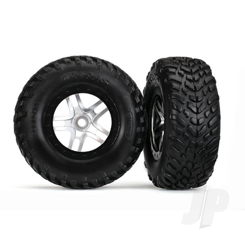 Traxxas Tyres And Wheels, Assembled Glued Sct Off-Road Racing Tyres (2 Pcs) (TRX5975X)