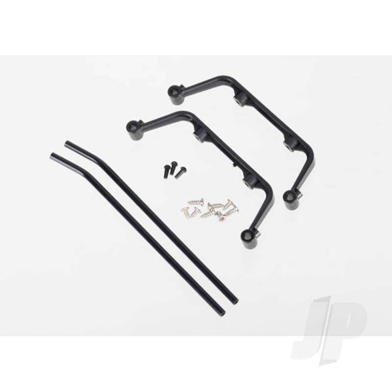 Traxxas Landing Skid Set (Black-Anodised) / Screws (4 Pcs) (Assembled) (TRX6356)