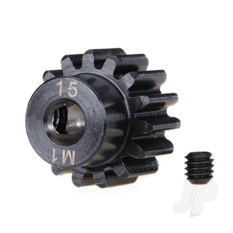Traxxas 15-T Pinion Gear (Machined) (1.0 Metric Pitch) Set (Fits 5Mm Shaft) (TRX6487R)