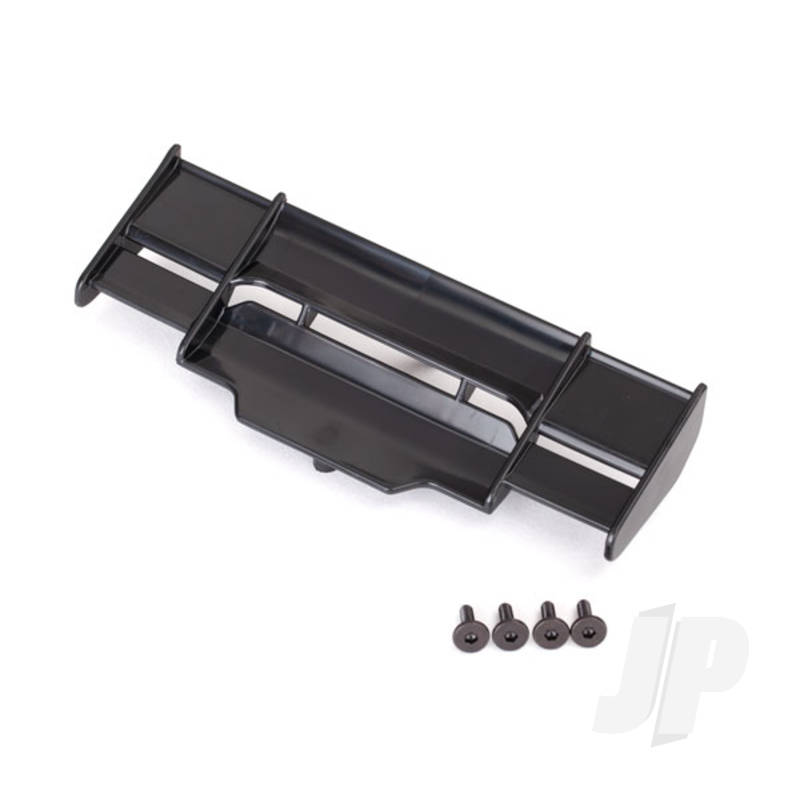 Traxxas Wing, Rustler 4X4 (Black) / 3X8Mm Fcs (3 Pcs) (TRX6721)