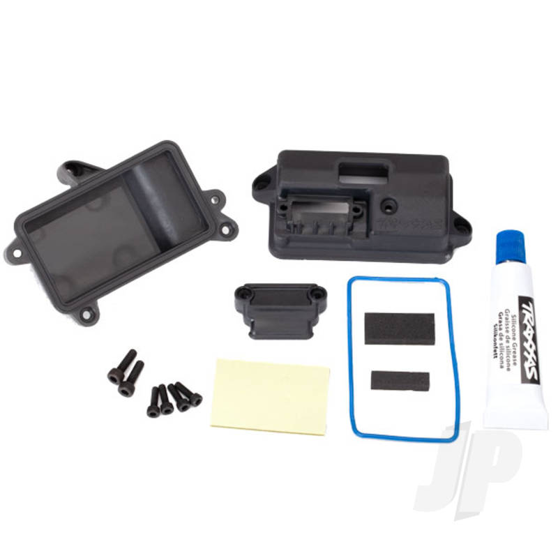 Traxxas Box, Receiver (Sealed) / Foam Pad / 2.5X8Mm Cs (4 Pcs) / 3X10Mm Cs (2 Pcs) (TRX6724)