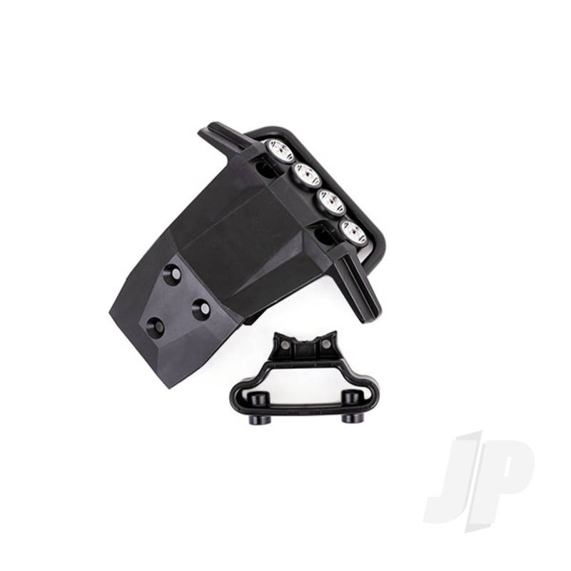 Traxxas Bumper, Front / Bumper Support (Fits 4Wd RustlerÃ£â€šÃ‚Â¨) (For Led Light Kit Installation) (TRX6736X)