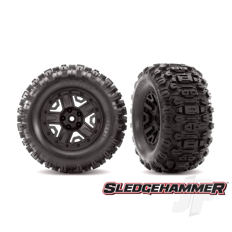 Traxxas Tyres And Wheels, Assembled Glued 2.8In (2 Pcs) (TRX6792)