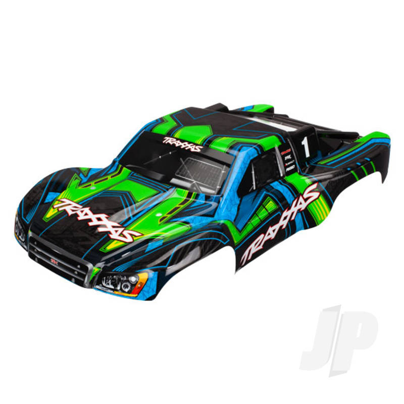 Traxxas Body, Slash 4X4, Green And Blue (Painted, Decals Applied) (TRX6844X)