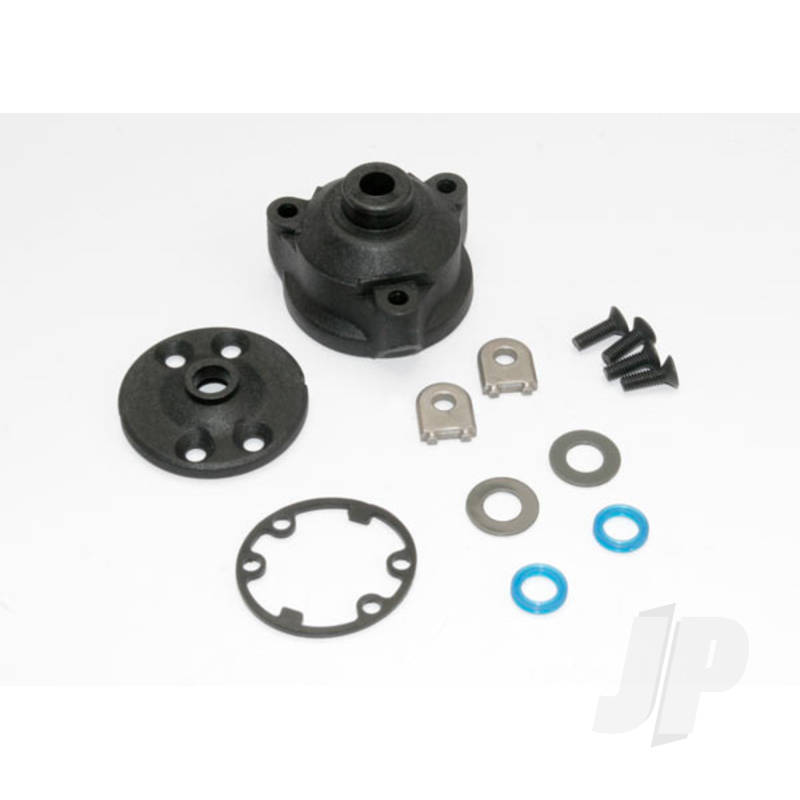 Traxxas Housing, Centre Differential / X-Ring Gaskets (2 Pcs) / Ring Gear Gasket / Bushings (2 Pcs) / 5X10X0.5 Tw (2 Pcs) / Ccs 2.5X8 (4 Pcs) (TRX6884)