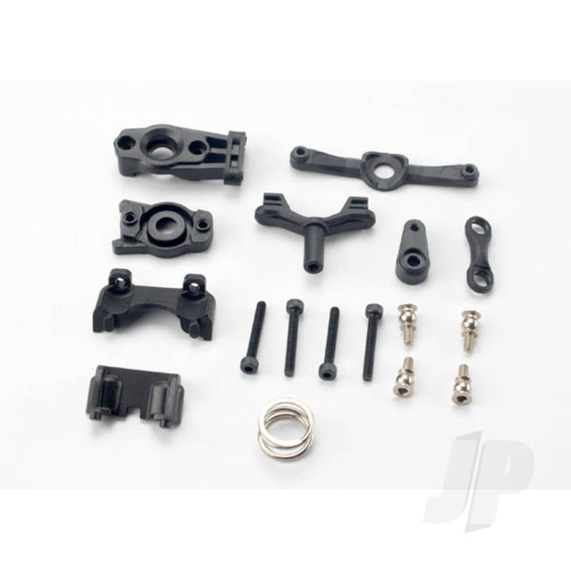 Traxxas Steering Arm (Upper &amp; Lower) / Steering Link / Servo Horn / Servo Saver / Servo Saver Spring / Servo Horn Mount / Ball Stud (2 Pcs) / Shock Mounts, Front &amp; Rear / 2.5X18Mm Cs (4 Pcs) (TRX7043)