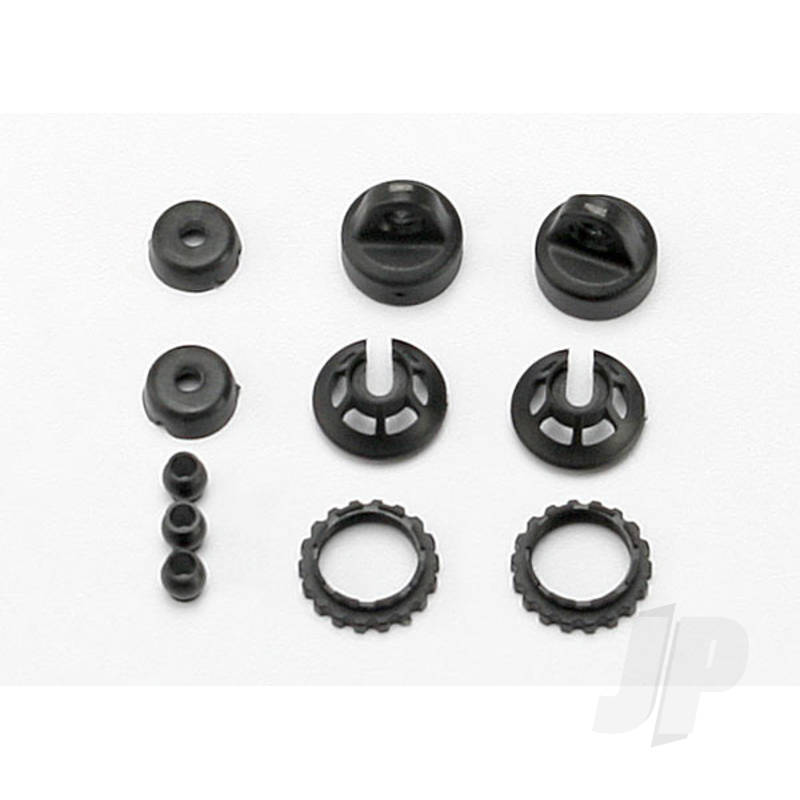 Traxxas Caps And Spring Retainers, Gtr Shock (Upper Cap (2 Pcs) / Hollow Balls (4 Pcs) / Bottom Cap (2 Pcs) / Upper Retainer (2 Pcs) / Lower Retainer (2 Pcs)) (TRX7065)