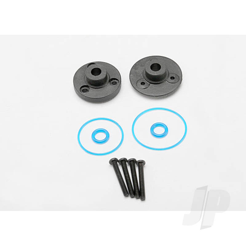 Traxxas Cover Plates, Differential (Front Or Rear) / Gaskets (2 Pcs) / O-Rings (2 Pcs) / 2X14Mm Bcs (4 Pcs) (TRX7080)