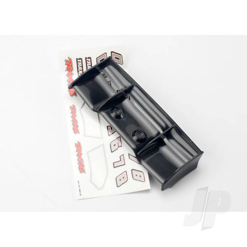 Traxxas Wing, 1:16 E-Revo (Black) / Decal Sheet (TRX7122)