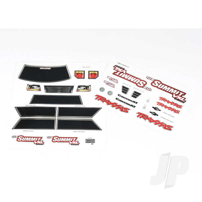 Traxxas Decal Sheets, 1:16 Scale Summit Vxl (TRX7213)