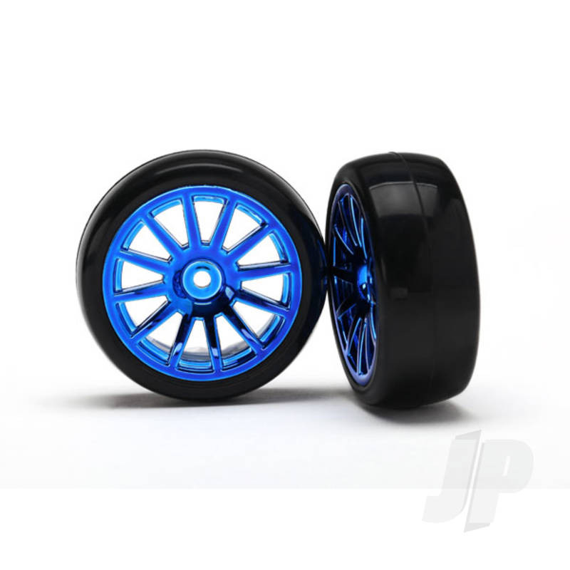 Traxxas Tyres And Wheels, Assembled Glued 12-Spoke (2 Pcs) (TRX7573R)