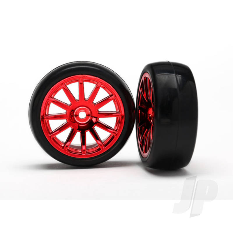 Traxxas Tyres And Wheels, Assembled Glued 12-Spoke (2 Pcs) (TRX7573X)