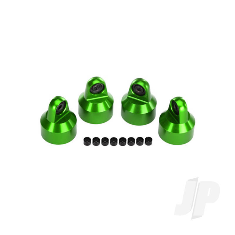 Traxxas Shock Caps, Aluminium (Green-Anodised), Gtx Shocks (4 Pcs) / Spacers (8 Pcs) (TRX7764G)