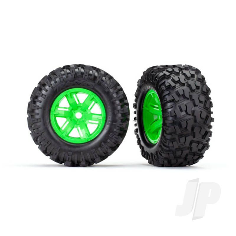 Traxxas Tyres And Wheels, Assembled Glued Maxx At Tyres (Left And Right) (2 Pcs) (TRX7772G)