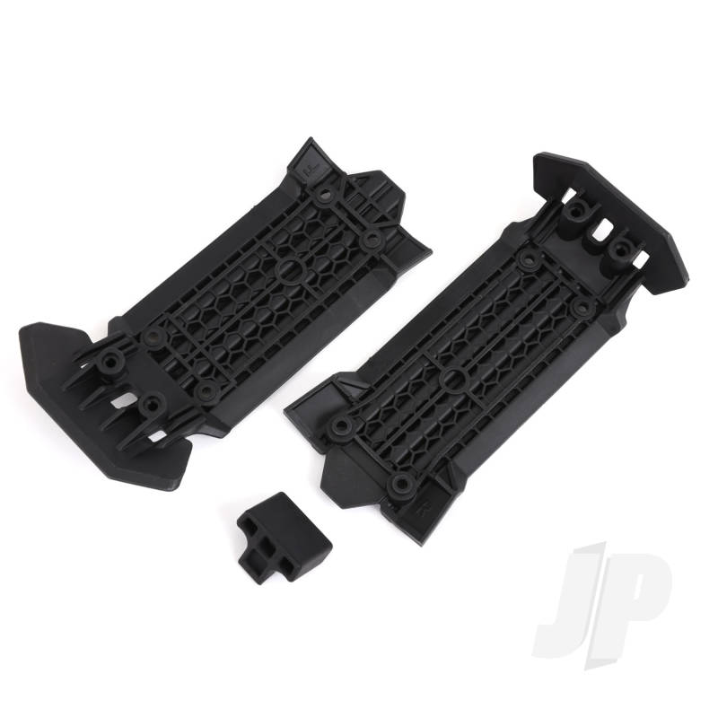 Traxxas Skid Plate, Front (1), Rear (1)/ Rubber Impact Cushion (1) (TRX7844)