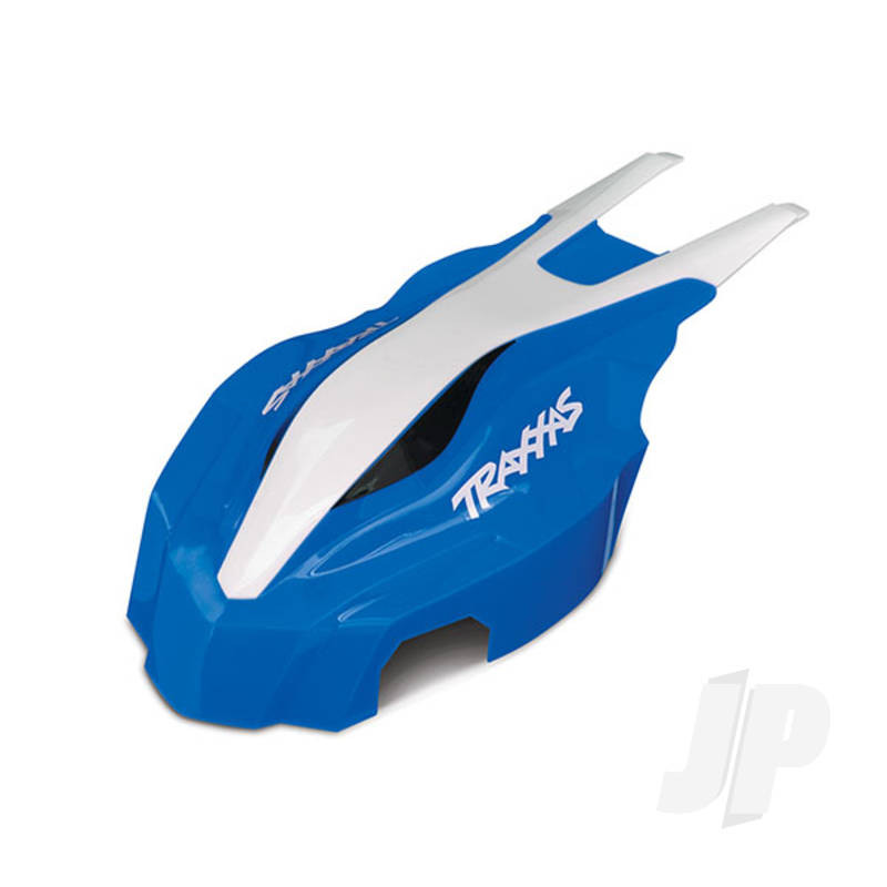 Traxxas Canopy, Front, Blue / White, Aton (TRX7912)
