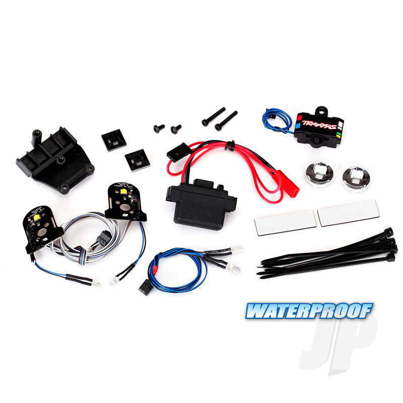 Traxxas Led Light Set, Complete With Power Supply (Contains Headlights, Tail Lights, Side Marker Lights, Distribution Block, And Power Supply) (Fits #8130 Body) (TRX8038)