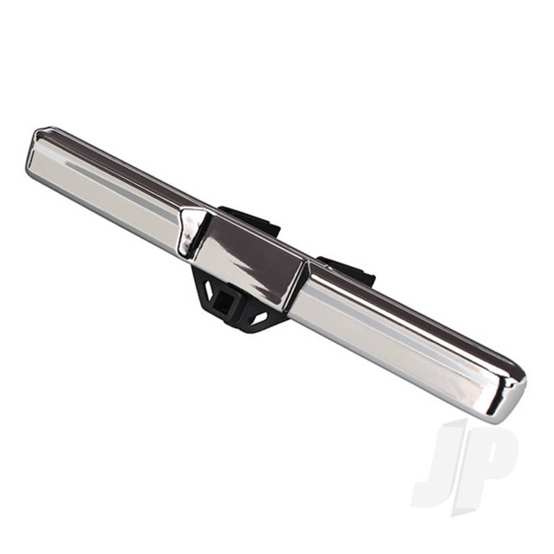 Traxxas Bumper, Rear (Chrome) / Bumper Mount / 3X10 Bcs (2 Pcs) (TRX8068)