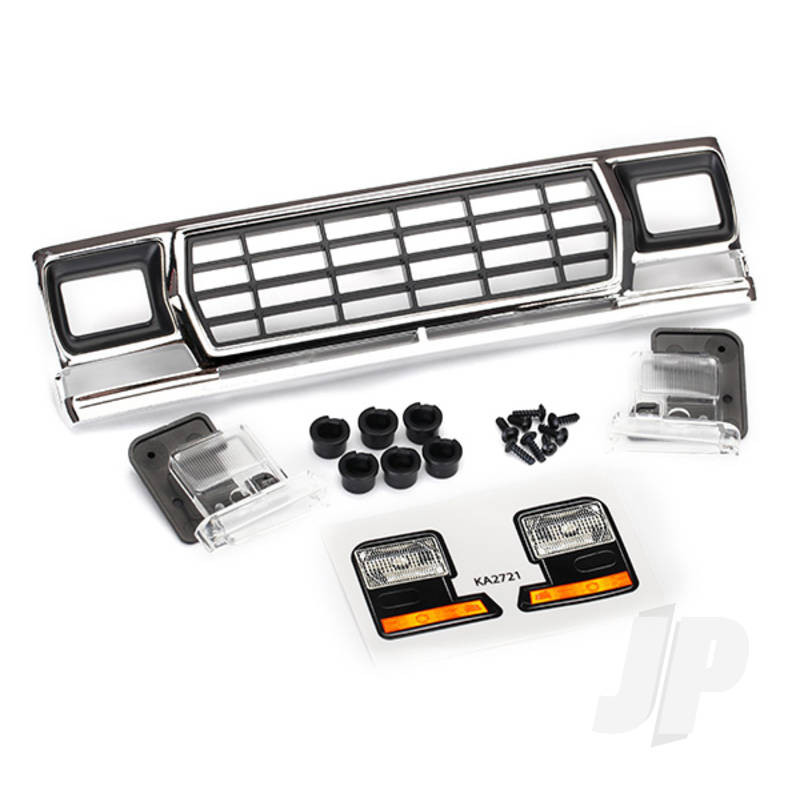 Traxxas Grille, Ford Bronco / Grille Retainers (6 Pcs) / Headlight Housing (2 Pcs) / Lens (2 Pcs) / 2.6X8 Bcs (6 Pcs) / 2.5X6 Bcs (2 Pcs) (Fits #8010 Body) (TRX8070)