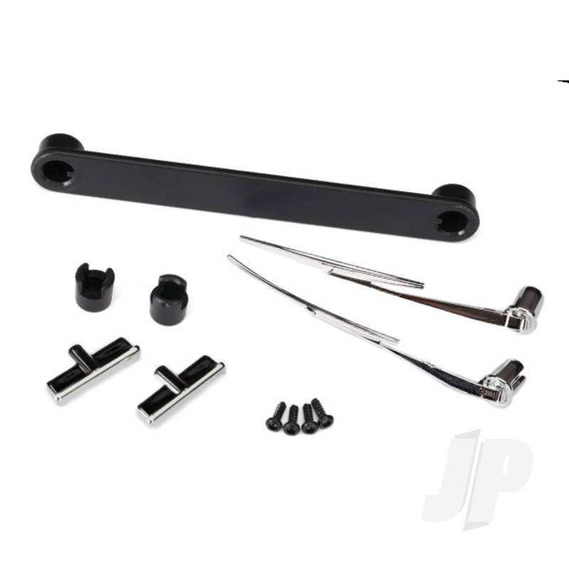 Traxxas Door Handles, Left &amp; Right / Windshield Wipers, Left &amp; Right / Retainers (3 Pcs) / 1.6X5 Bcs (Self-Tapping) (4 Pcs) (Fits #8010 Body) (TRX8075)