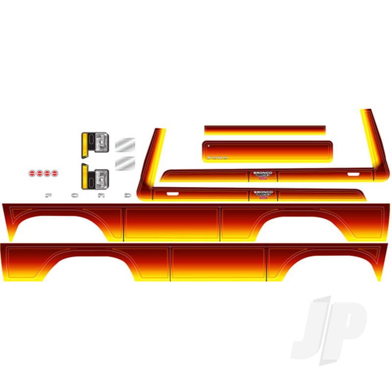 Traxxas Decal Sheet, Bronco, Sunset (Fits #8010 Body) (TRX8078)