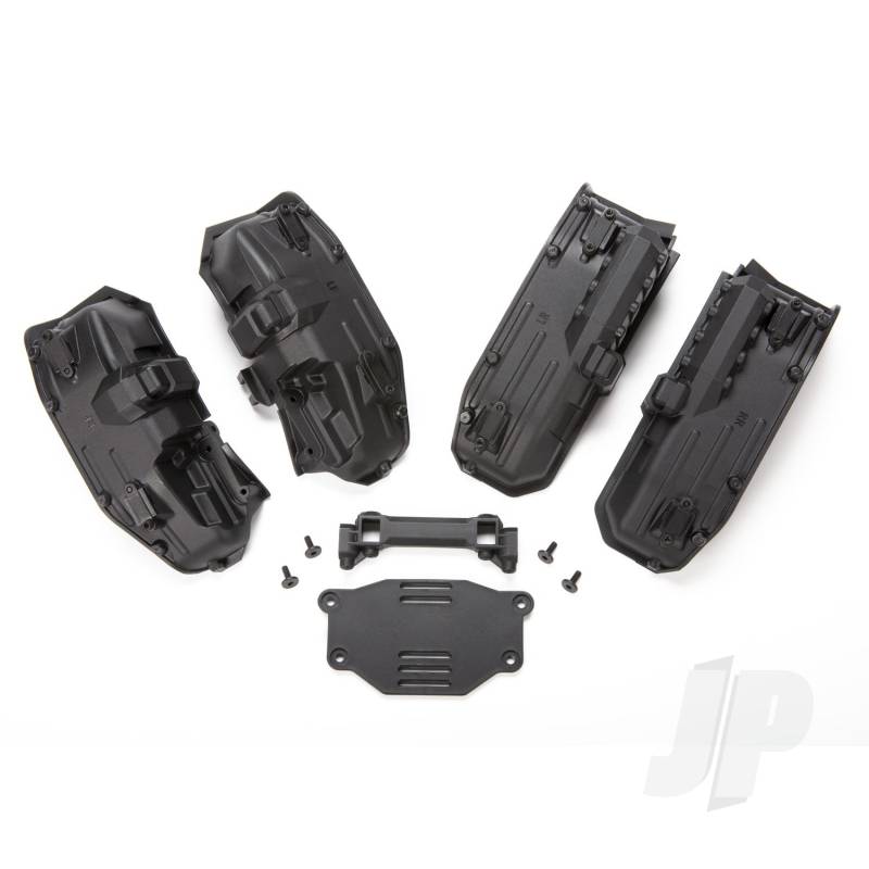 Traxxas Fenders, Inner (Narrow), Front &amp; Rear (2 Each) / Rock Light Covers (8 Pcs) / Battery Plate / 3X8 Flat-Head Screws (4 Pcs) (TRX8080)