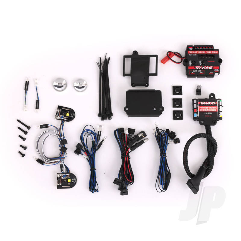 Traxxas Pro Scale Led Light Set, Trx-4 Chevrolet Blazer (1969 &amp; 1972), Complete With Power Module (Contains Headlights, Tail Lights, Side Marker Lights, &amp; Distribution Block) (Fits #9111 Or 9112 Body) (TRX8090X)
