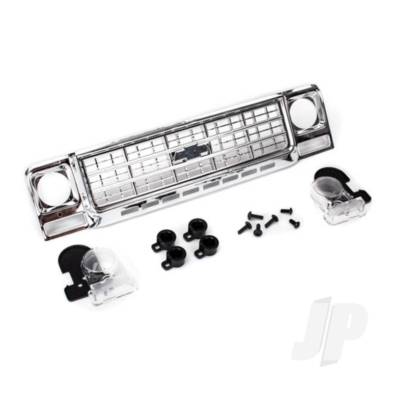 Traxxas Grille, Chevrolet Blazer (1979) / Grille Retainers (4 Pcs) / Headlight Housing (2 Pcs) / Lens (2 Pcs) / 2.6X8 Bcs (4 Pcs) / 2.5X6 Bcs (2 Pcs) (Fits #8130 Body) (TRX8134)