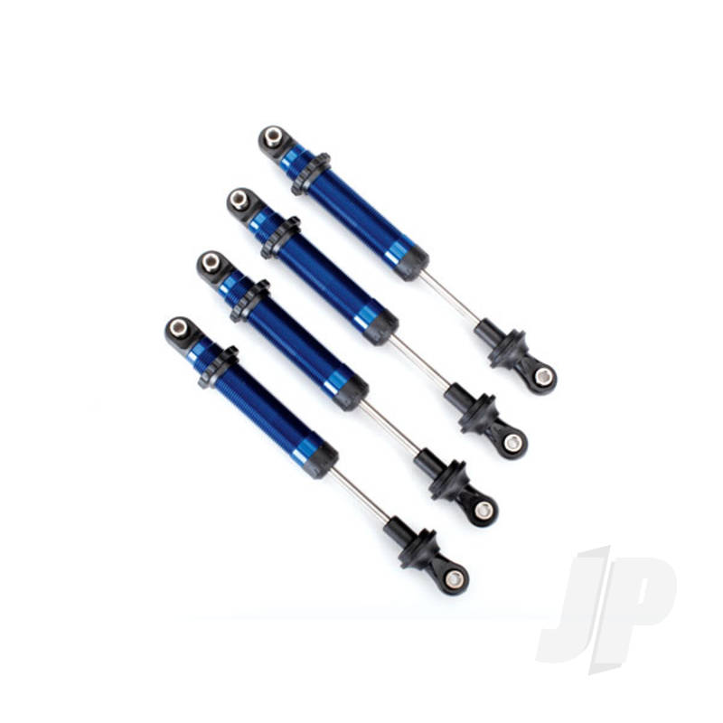 Traxxas Shocks, Gts, Aluminium (Blue-Anodised) (Assembled With Out Springs) (4 Pcs) (For Use With #8140X Trx-4 Long Arm Lift Kit) (TRX8160X)