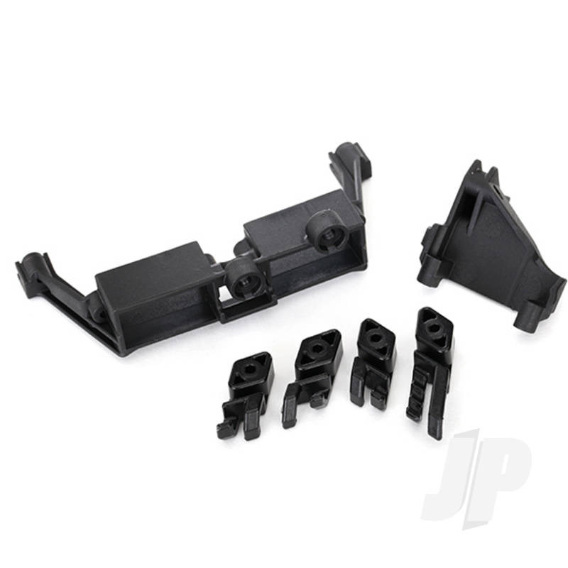 Traxxas Servo Mount, 2-Speed / Servo Mount, T-Lock / Wire Clips (TRX8240X)