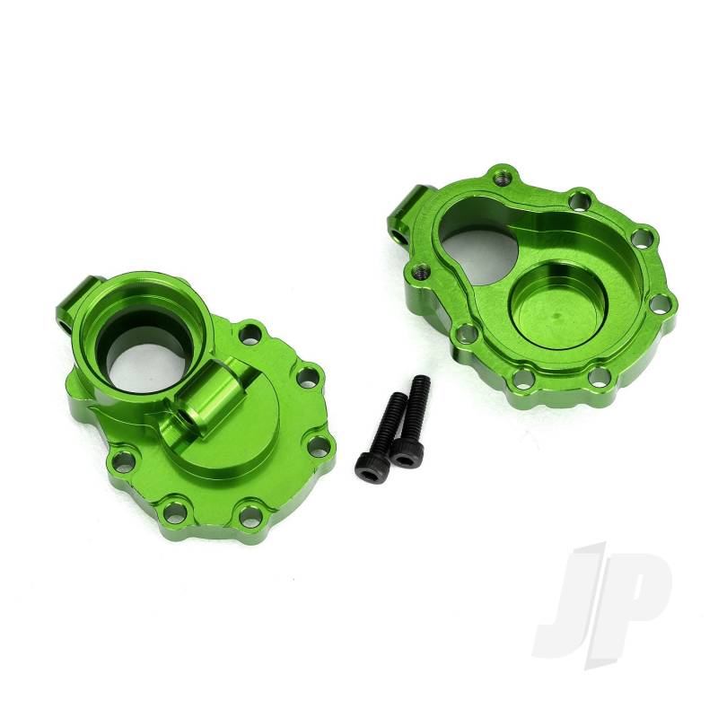 Traxxas Portal Housings, Inner (Rear), 6061-T6 Aluminium (Green-Anodised) (2 Pcs) / 2.5X10 Cs (2 Pcs) (TRX8253G)