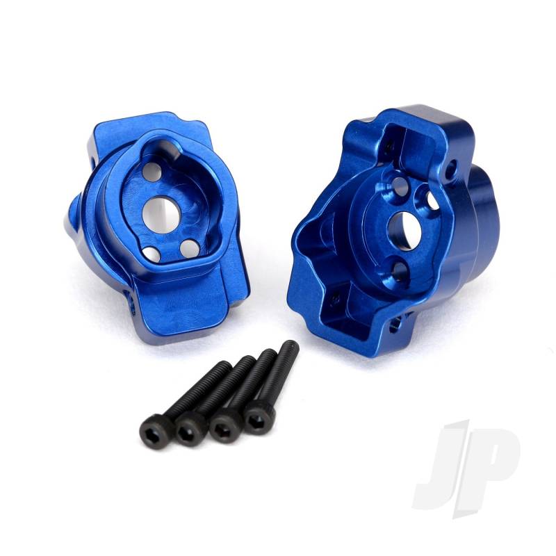 Traxxas Portal Drive Axle Mount, Rear, 6061-T6 Aluminium (Blue-Anodised) (Left And Right) / 2.5X16 Cs (4 Pcs) (TRX8256X)