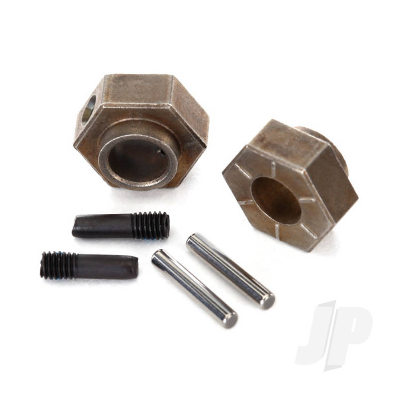 Traxxas Wheel Hubs, 12Mm Hex (2 Pcs) / Stub Axle Pins (2 Pcs) (Steel) (TRX8269)