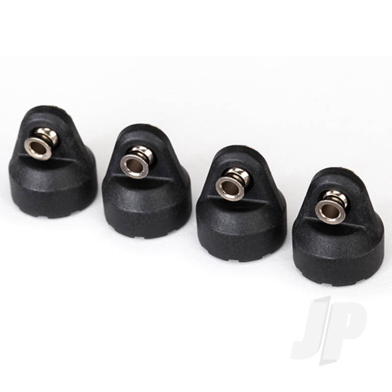Traxxas Shock Caps (Black) (4 Pcs) (Assembled With Hollow Balls) (TRX8361)