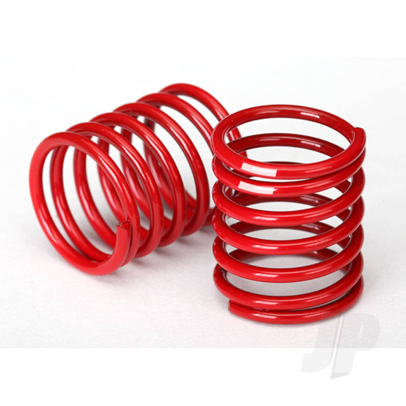 Traxxas Spring, Shock (Red) (2.8 Rate, White Stripe) (2 Pcs) (TRX8366)