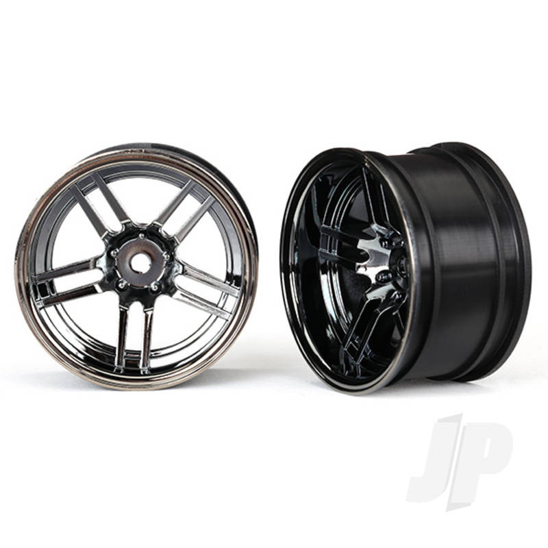 Traxxas Wheels, 1.9In Split-Spoke (Wide, Rear) (2 Pcs) (TRX8372)