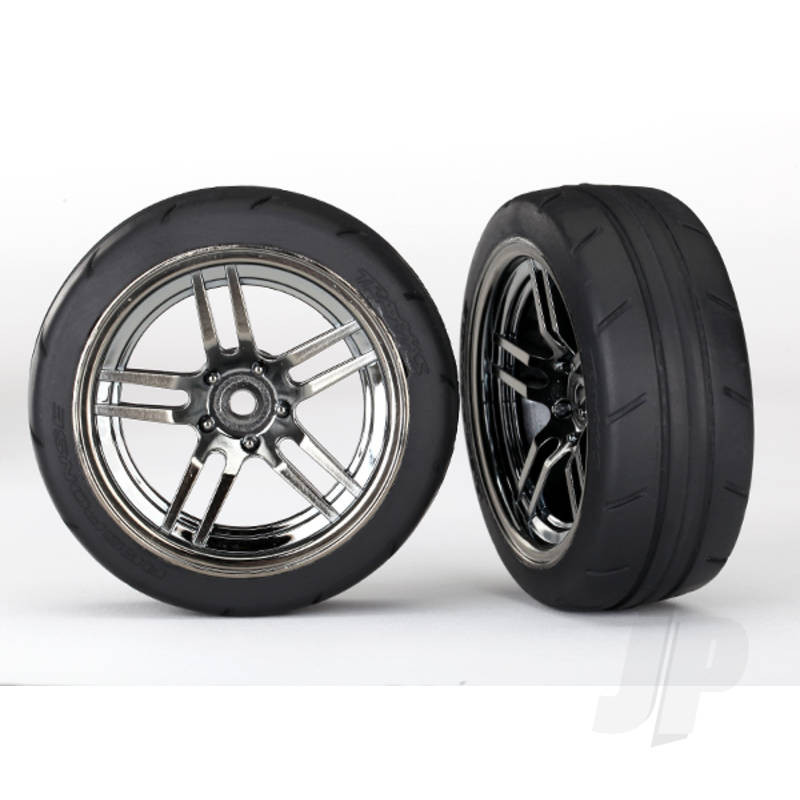 Traxxas Tyres And Wheels, Assembled Glued 1.9In Response Tyres (2 Pcs) (TRX8373)