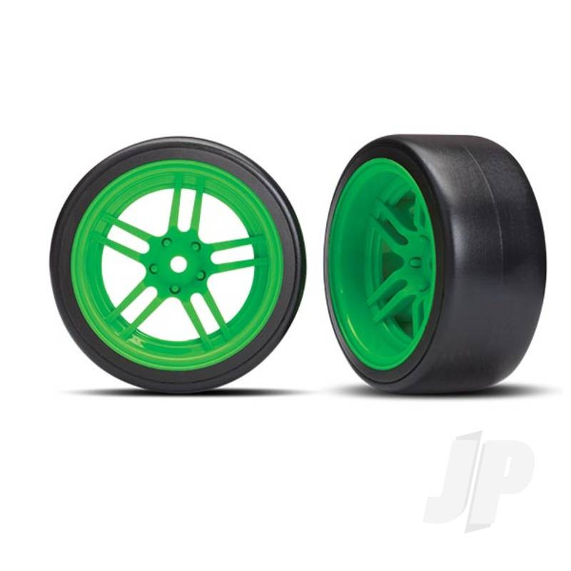 Traxxas Tyres And Wheels, Assembled Glued (Rear) (TRX8377G)